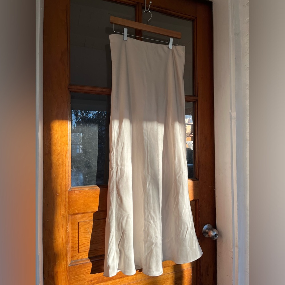 Abercrombie cream skirt- ankle length